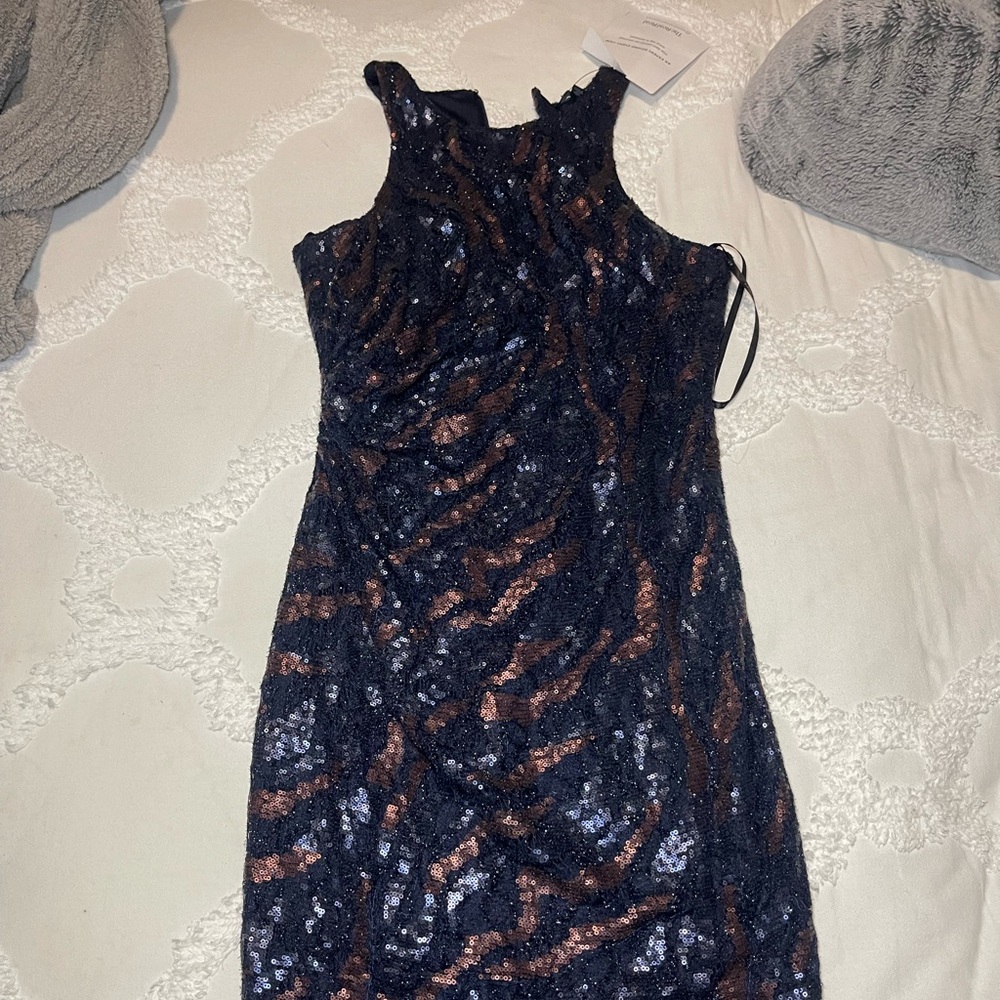 David Meister sequined dress